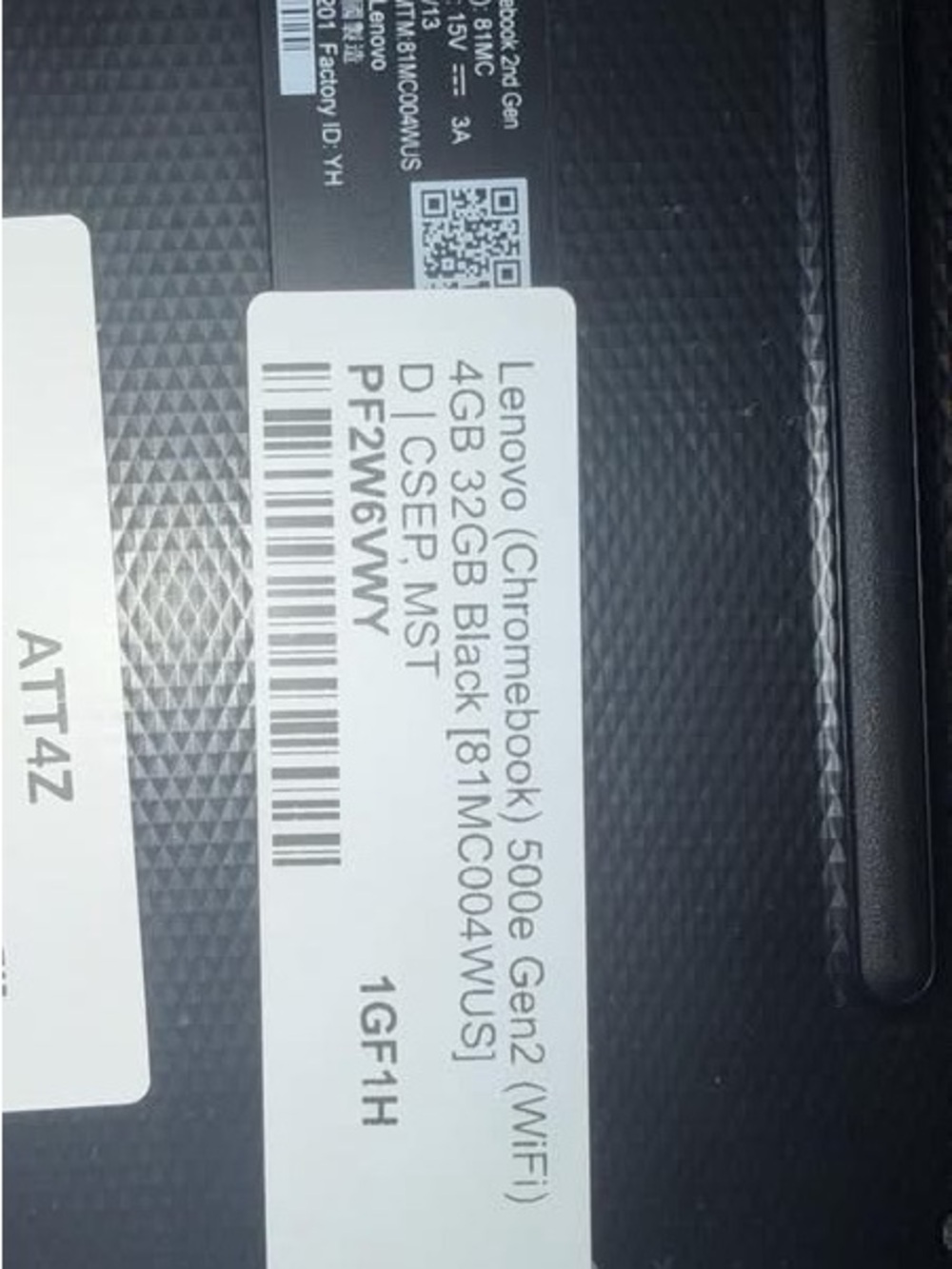 Lenovo Chromebook 500e Gen2 Black